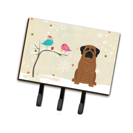 Carolines Treasures Christmas Presents Between Friends Mastiff Brindle Leash or Key Holder BB2487TH68